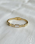Anti-Tarnish Gold Bangle size Adjustable Medium