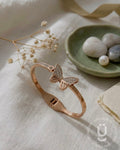 Anti-Tarnish Rose Gold Bangle size Adjustable Size 2.2