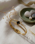 Anti-Tarnish Gold Bangle Adjustable Size Medium