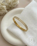 Anti-Tarnish Gold Bangle Adjustable Size 2.2
