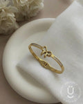 Anti-Tarnish Gold Bangle Adjustable Size Medium