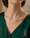 Anti-Tarnish Gold Snake Necklace