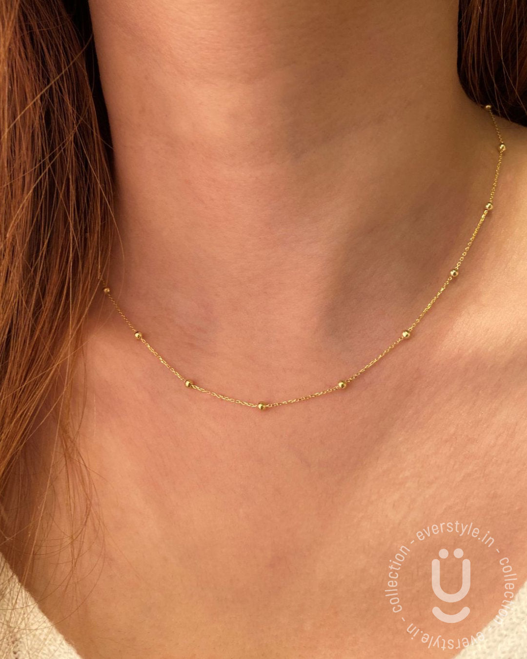 Anti-Tarnish Gold Balls Necklace