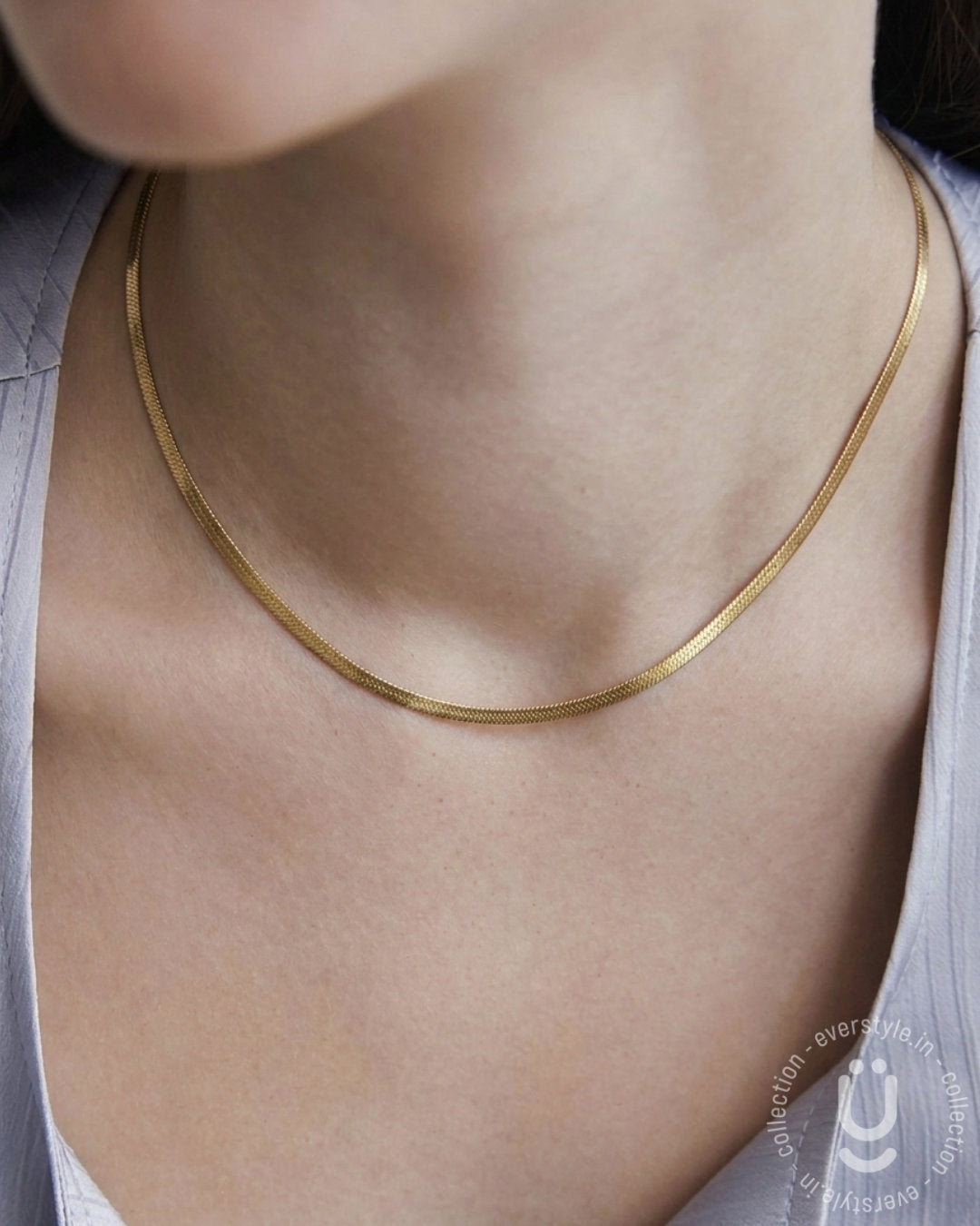 Anti-Tarnish Gold Slim Snake Necklace