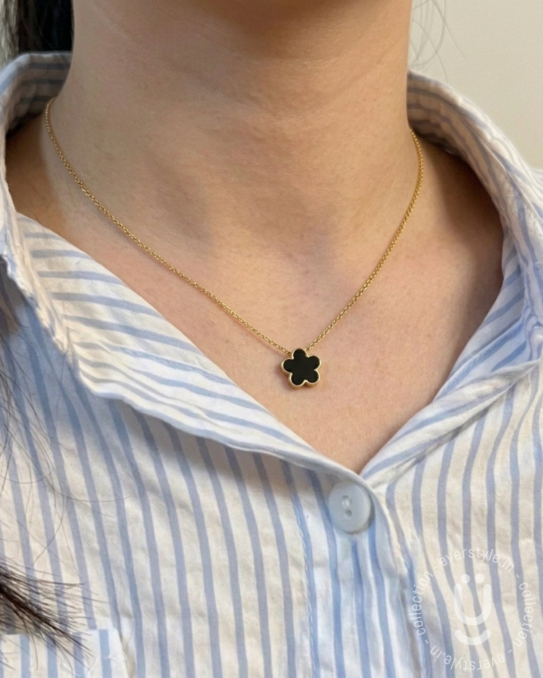 Anti-Tarnish Gold Flower Necklace