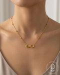 Anti-Tarnish Gold Infinity Pendant Necklace