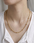 Anti-Tarnish Gold Balls Necklace