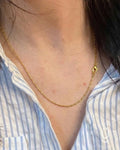 Anti-Tarnish Gold Tube Necklace