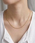 Anti-Tarnish Gold Snake Necklace