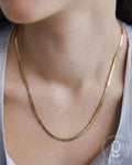 Anti-Tarnish Rose Gold Snake Necklace