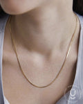 Anti-Tarnish Rose Gold Slim Snake Necklace